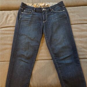 Paige cropped stretchy Roxbury jeans